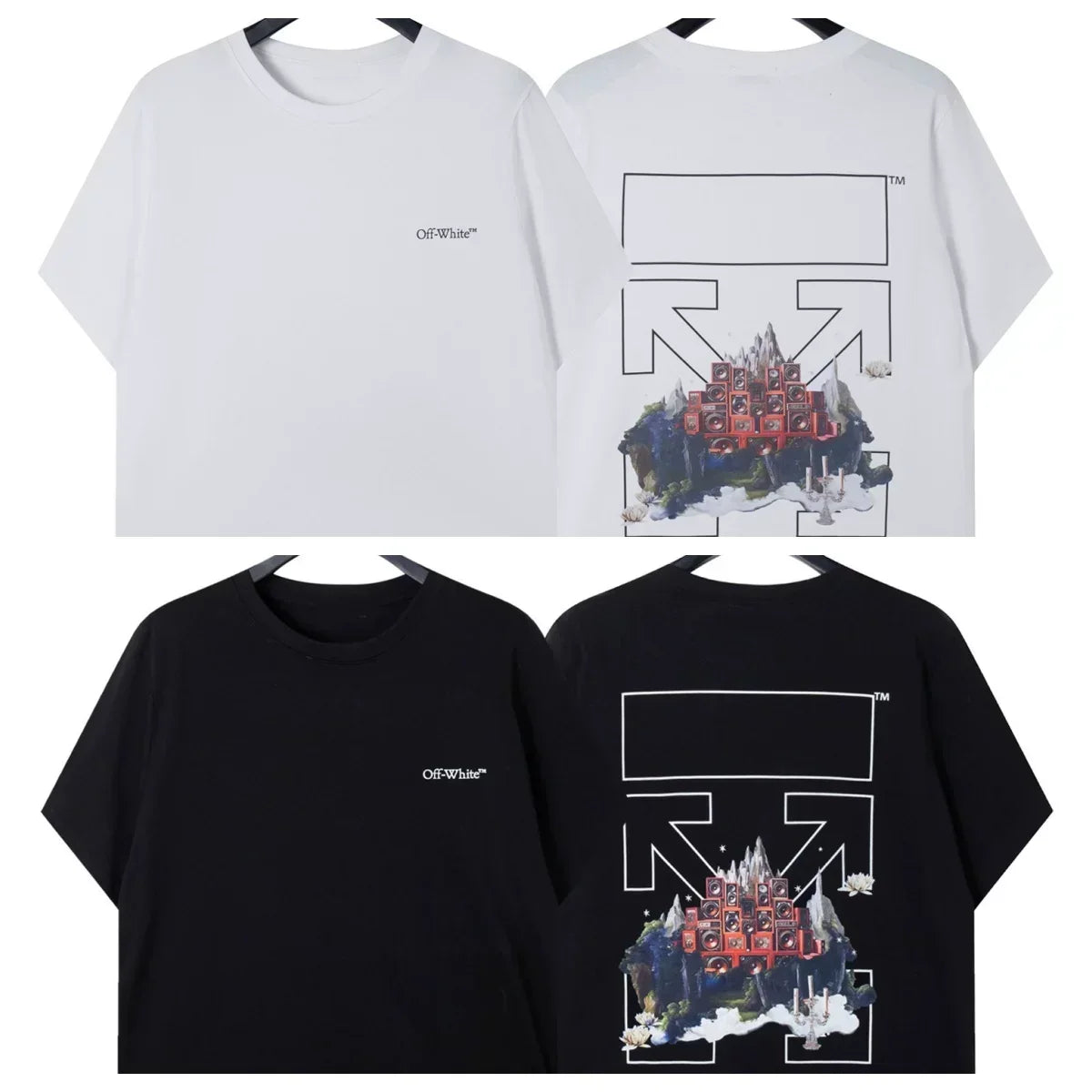 Off-White City Building Arrow Graphic Short Sleeve T-Shirt