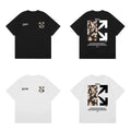 Off-White Floral Daisy Arrow Cross Print Short Sleeve T-Shirt
