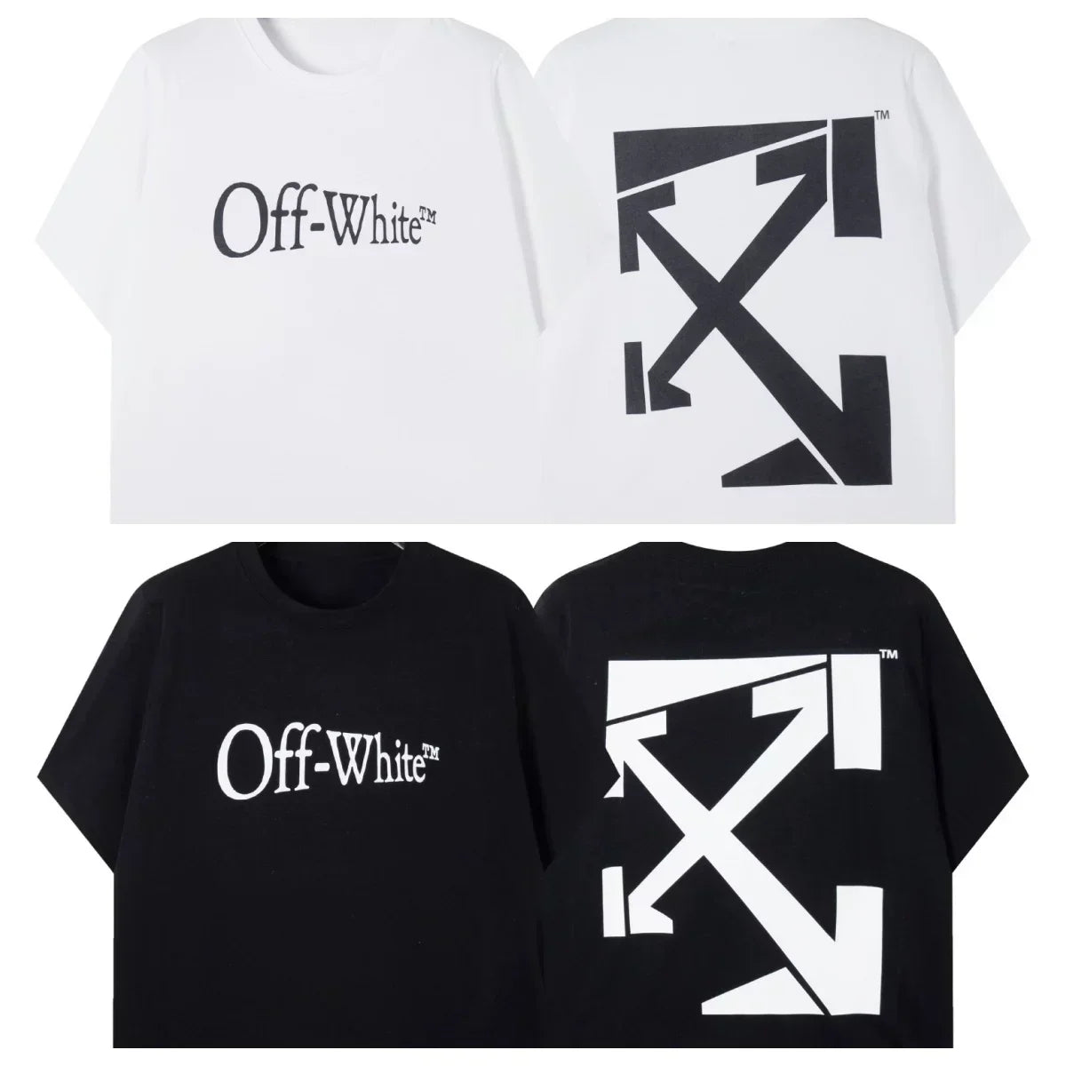 Off-White Classic Arrow Cross Logo Short Sleeve T-Shirt