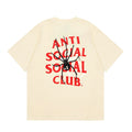 Anti Social Social Club Spider Red Logo T-Shirt - Cream