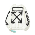 Off-White White Spray Paint Frame Arrow Crewneck Sweatshirt