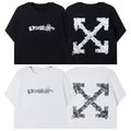 Off-White Floral Arrow Cross Print Short Sleeve T-Shirt