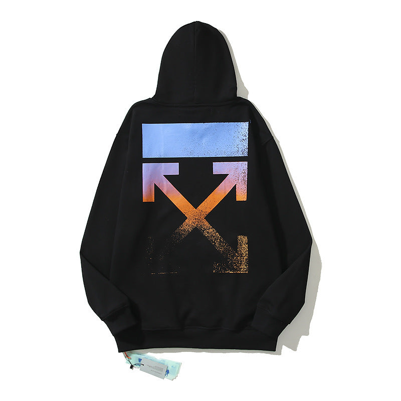 Off-White Black Gradient Sunset Arrow Hoodie