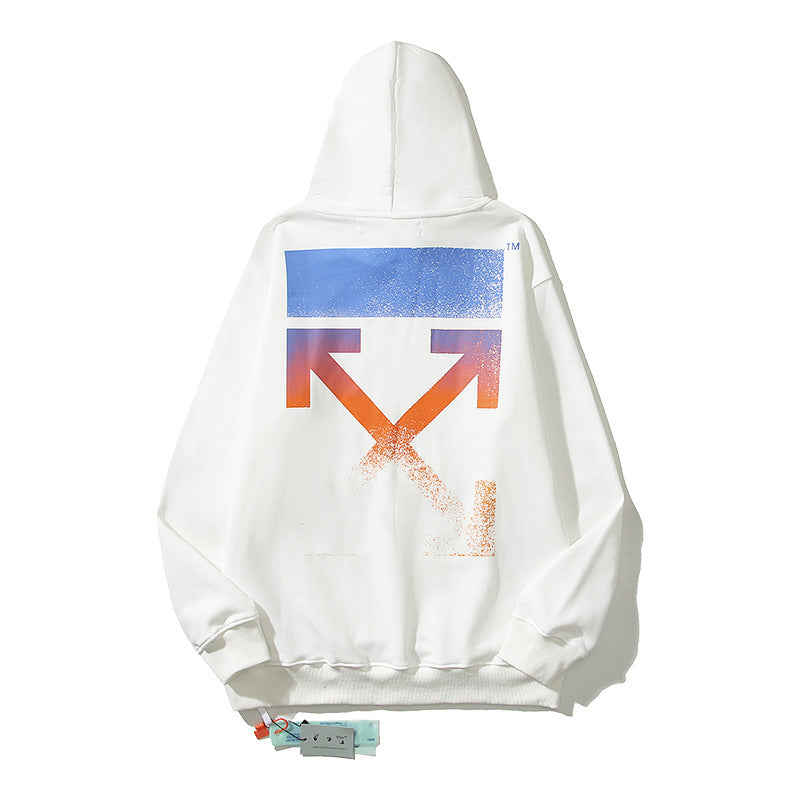 Off-White White Gradient Sunset Arrow Hoodie