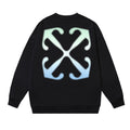 Off-White Black Gradient Halo Arrow Crewneck Sweatshirt