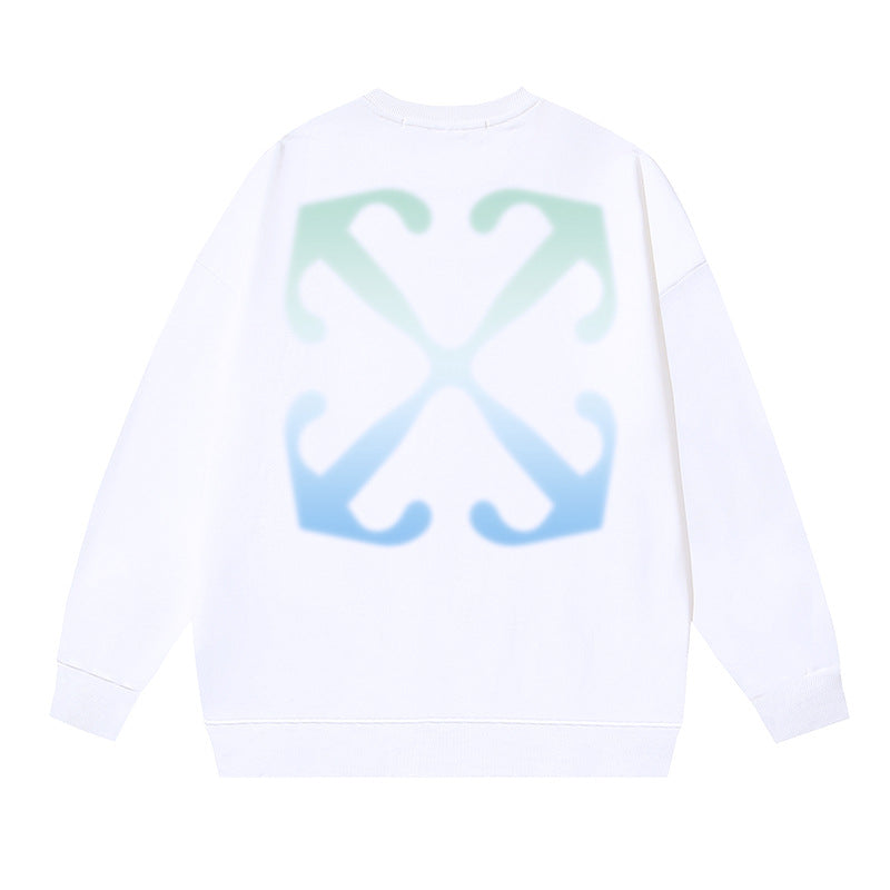 Off-White White Gradient Halo Arrow Crewneck Sweatshirt
